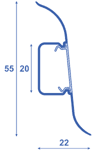 профиль-192x300-w1: профиль плинтуса Lexida Л-П55